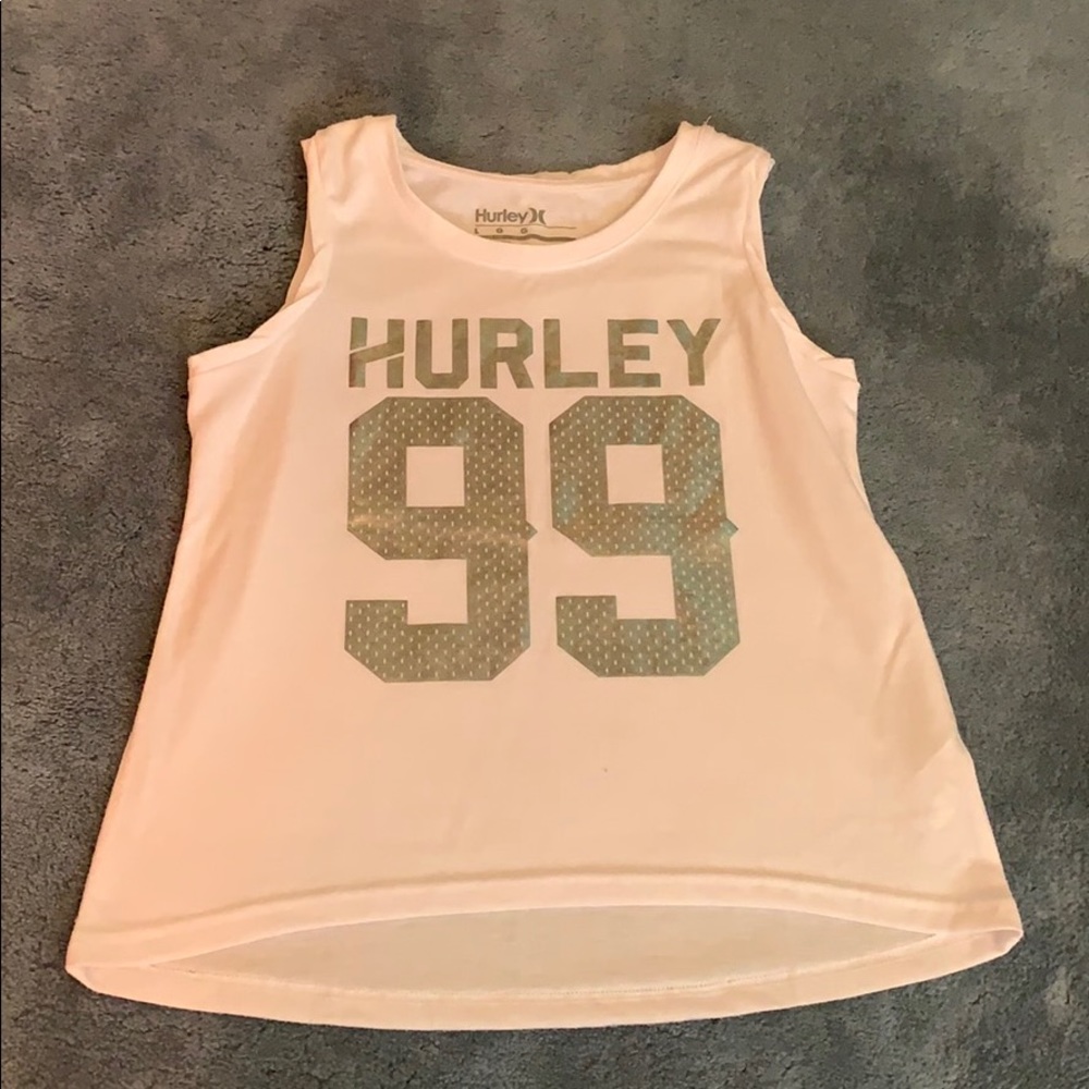 Hurley white tank top